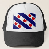 De Nederlandse Friesland-vlag Trucker Pet (Voorkant)