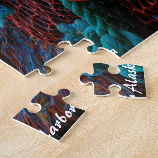 De Nederlandse Harbour Alaska. kerstcadeautjes Legpuzzel (Zijkant)