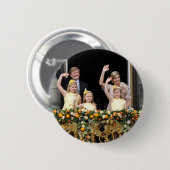 De Nederlandse koninklijke familie Ronde Button 5,7 Cm (Voorkant /achterkant)