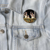 De Nederlandse koninklijke familie Ronde Button 5,7 Cm (In situ)