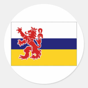 De Nederlandse Limburgvlag Ronde Sticker