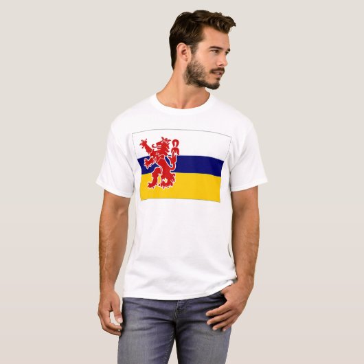 De Nederlandse Limburgvlag T-shirt (Voorkant volledig)