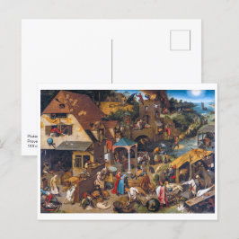 De Nederlandse spreekwoorden | Pieter Bruegel de O Briefkaart