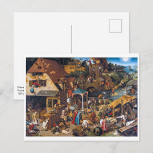 De Nederlandse Spreekwoorden Pieter Bruegel de O Briefkaart