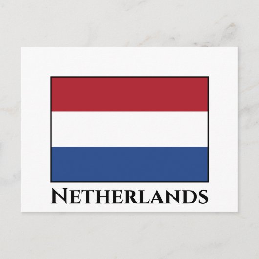 De Nederlandse vlag Briefkaart (Voorkant)
