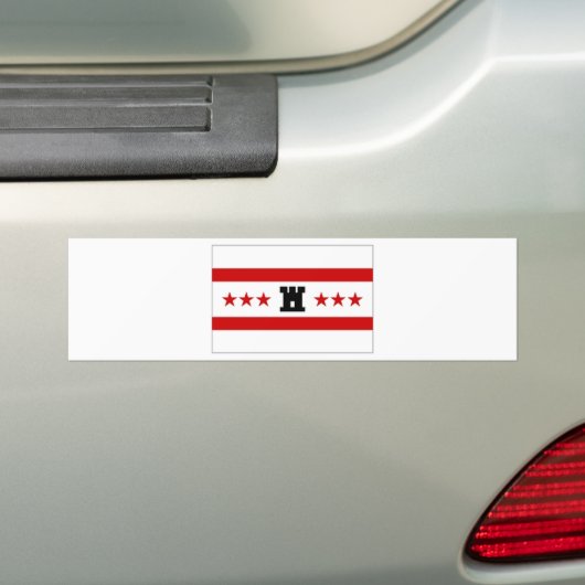 De Nederlandse vlag Drenthe Bumpersticker (Op auto)
