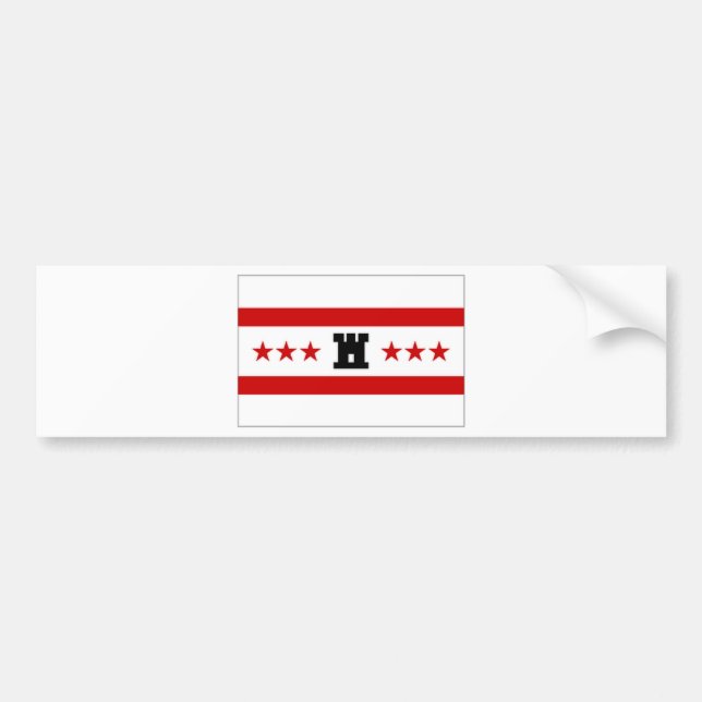 De Nederlandse vlag Drenthe Bumpersticker (Voorkant)