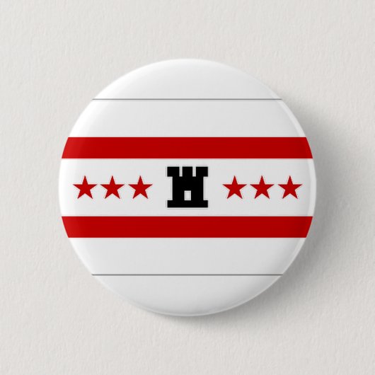 De Nederlandse vlag Drenthe Ronde Button 5,7 Cm (Voorkant)