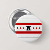 De Nederlandse vlag Drenthe Ronde Button 5,7 Cm (Voorkant /achterkant)