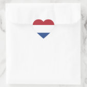 De Nederlandse vlag Hart Sticker (Tas)