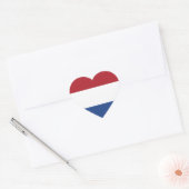 De Nederlandse vlag Hart Sticker (Envelop)