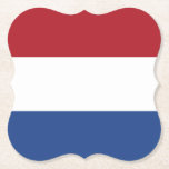 De Nederlandse vlag Kartonnen Onderzetters<br><div class="desc">wereldwijde vlaggenproducten - Je kunt je eigen tekst toevoegen.</div>