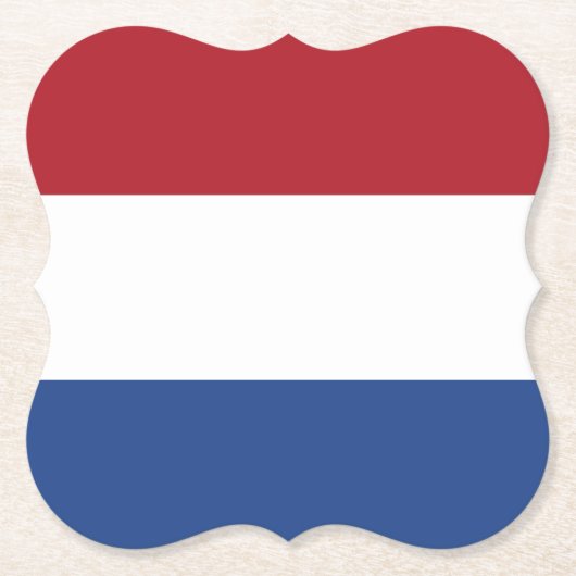 De Nederlandse vlag Kartonnen Onderzetters (Voorkant)