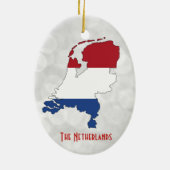De Nederlandse vlag Keramisch Ornament (Achterkant)