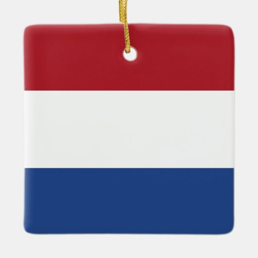 De Nederlandse vlag Keramisch Ornament (Voorkant)