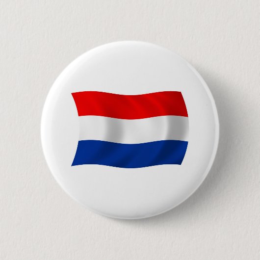 De Nederlandse Vlag Knop Ronde Button 5,7 Cm (Voorkant)