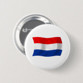 De Nederlandse Vlag Knop Ronde Button 5,7 Cm (Voorkant /achterkant)
