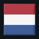De Nederlandse vlag Magneet<br><div class="desc">wereldwijde vlaggenproducten - Je kunt je eigen tekst toevoegen.</div>