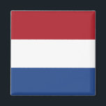 De Nederlandse vlag Magneet<br><div class="desc">wereldwijde vlaggenproducten - Je kunt je eigen tekst toevoegen.</div>