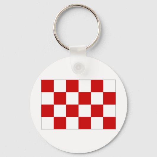 De Nederlandse vlag Noord-Brabant Sleutelhanger (Voorkant)