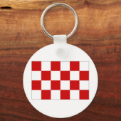 De Nederlandse vlag Noord-Brabant Sleutelhanger (Voorkant)