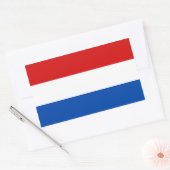 De Nederlandse vlag Rechthoekige Sticker (Envelop)