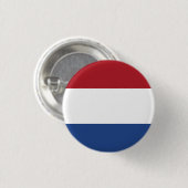 De Nederlandse vlag Ronde Button 3,2 Cm (Voorkant /achterkant)