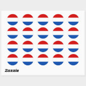 De Nederlandse vlag Ronde Sticker (Vel)