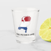 De Nederlandse vlag Shot Glas (Voorkant)