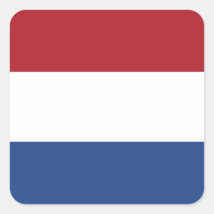 De Nederlandse vlag Vierkante Sticker