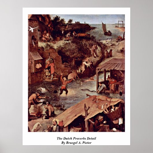 De Nederlandse woordvoerders worden door Bruegel A Poster (Voorkant)