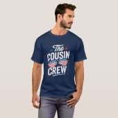 De neef bemanning 4 juli Amerikaanse vlag T-shirt (Voorkant volledig)