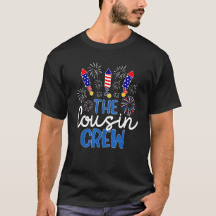 De neef bemanning 4 juli vuurwerk onafhankelijkhei t-shirt