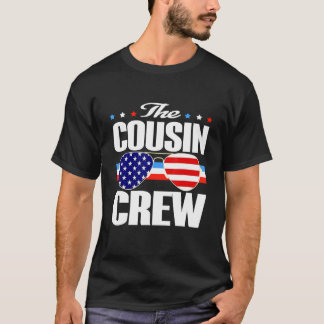 De neef Crew USA vlag zonnebril Grafisch ontwerp T-shirt