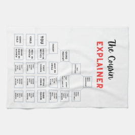 De neef Explainer Kitchen Tea Towel Theedoek
