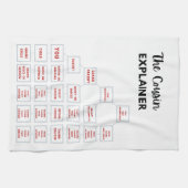 De neef Explainer Kitchen Tea Towel Theedoek (Horizontaal)