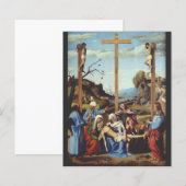 De neerlegging van Jezus Christus Heilige Icoon Ku (Voorkant / Achterkant)