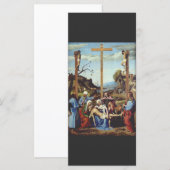 De neerlegging van Jezus Christus Heilige Icoon Ku (Voorkant / Achterkant)