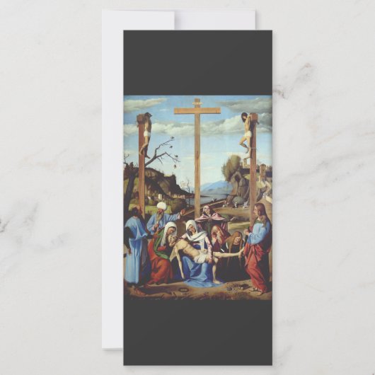 De neerlegging van Jezus Christus Heilige Icoon Ku (Voorkant)