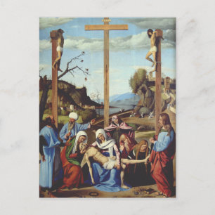 De neerlegging van Jezus Christus Heilige Icoon Ku Briefkaart