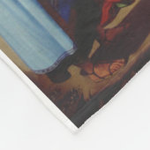 De neerlegging van Jezus Christus Heilige Icoon Ku Fleece Deken (Hoek)