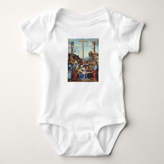 De neerlegging van Jezus Christus Heilige Icoon Ku Romper (Voorkant)