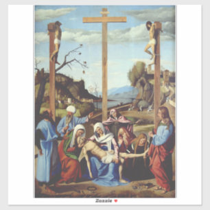 De neerlegging van Jezus Christus Heilige Icoon Ku Sticker