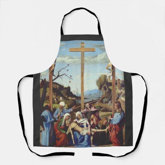De neerlegging van Jezus Christus Heilige Icoonkun Schort (Voorkant)