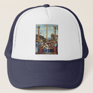 De neerlegging van Jezus Christus Heilige Icoonkun Trucker Pet