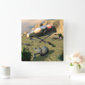 De Neerstorting van het UFO van Roswell Vierkante Klok (Huis)