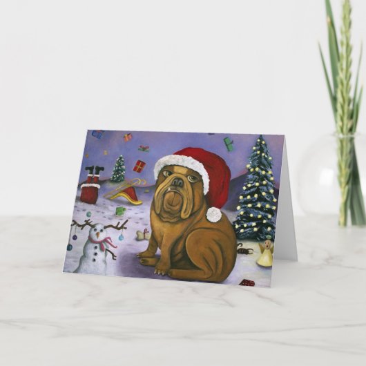 De Neerstorting van Kerstmis Feestdagen Kaart (Voorkant)