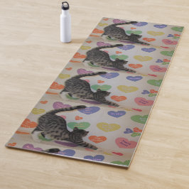 De neerwaartse kat yogamat (1 zijdig)