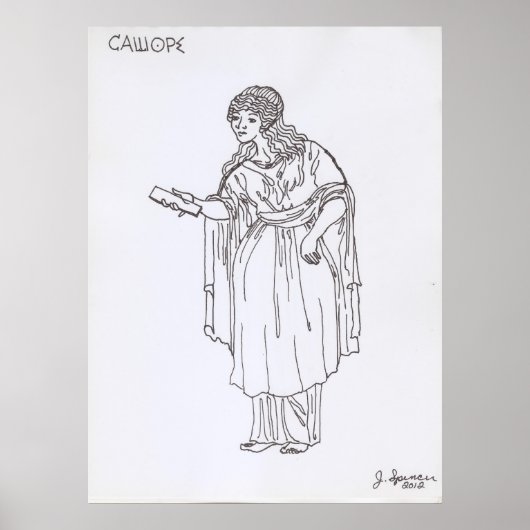 De negen Griekse muizen: Calliope 1 van 9 Poster (Voorkant)