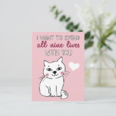 De negen levens met jullie Romantische Valentijnse Feestdagenkaart (Staand voorkant)